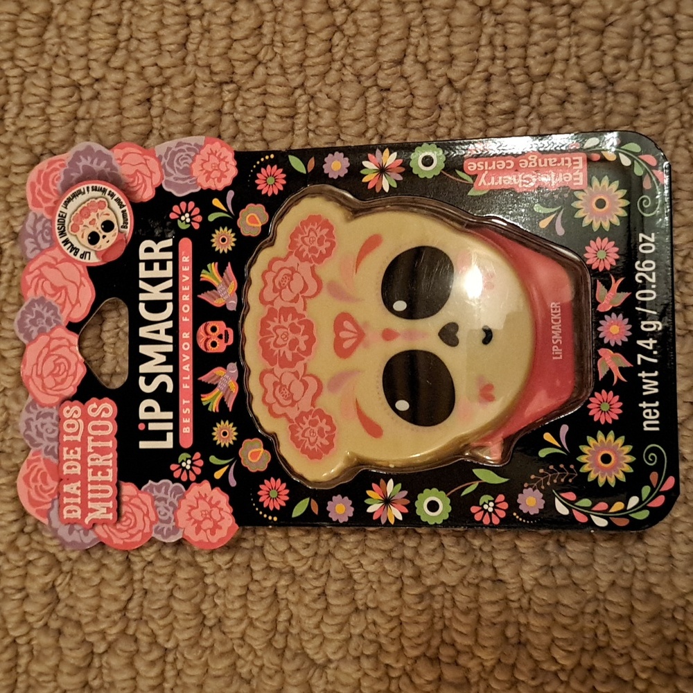 LIP SMACKER Dia De Los Muertos Limited Edition "Eerie Cherry" BNIP SEALED 🍒💀